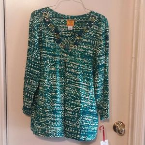 Ruby Rd. Size L embellished top